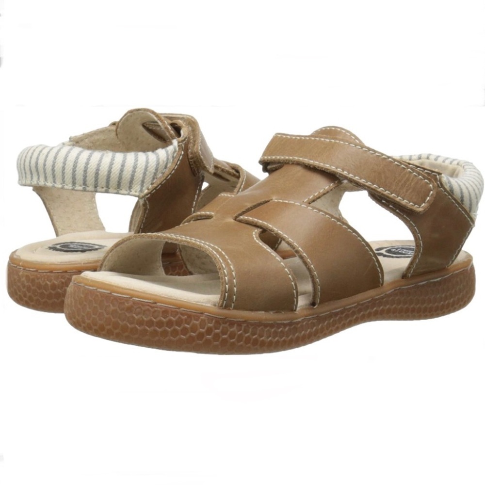 Livie and Luca tan Sailor sandals unisex little kid 12 new never worn